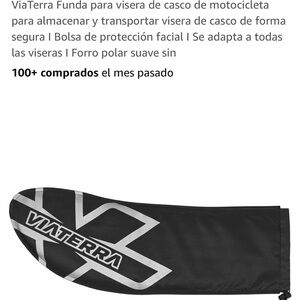 Black Motorcycle Visor Bag